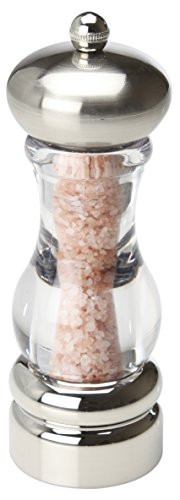 Olde Thompson 3821-58 Salt Mill, 7", Silver/Clear