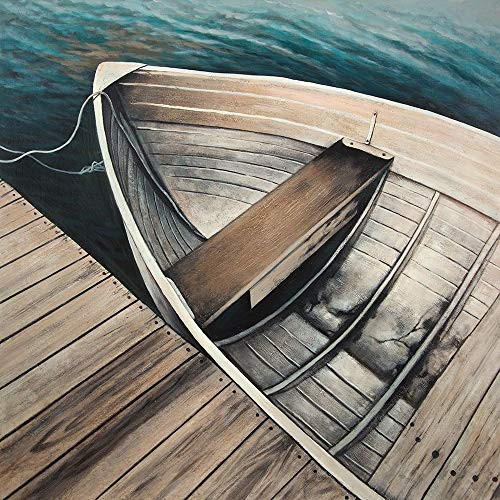 Posterazzi Collection Abandoned ROWBOATS Poster Print by Atelier B Art Studio -12 x 12-