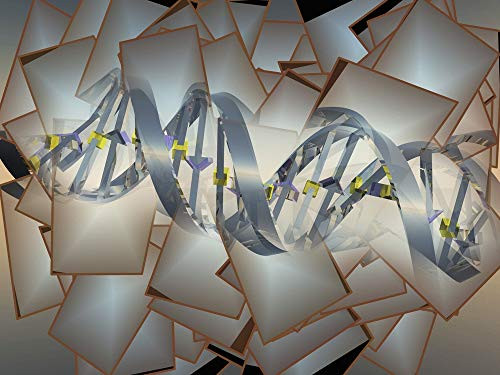 Posterazzi PSTRFF700031H Digital Art- DNA Chain- Overlapping Layers Photo Print  11 x 17  Multi