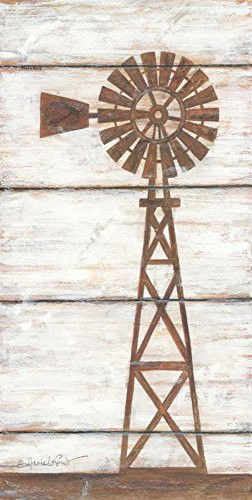 Posterazzi PDXALP1386SMALL Farmhouse Windmill II Photo Print  12 x 24  Multi