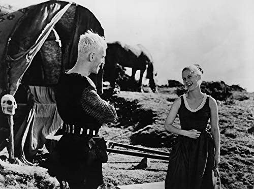 Posterazzi EVCMBDSESEEC021LARGE The Seventh Seal  Max Von Sydow  Bibi Andersson  1957 Photo Print  16 x 20  Multi