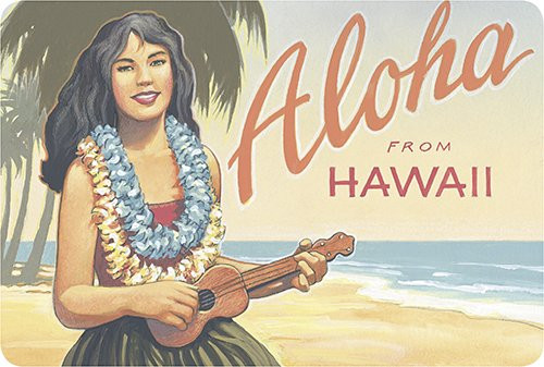 Hawaiian Vintage Postcards Pack of 30 - Aloha from Hawaii by Kerne Erickson