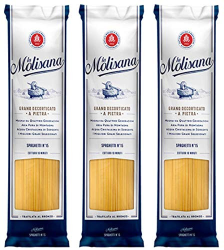 La Molisana Spaghetti 17-6oz 500gr  Pack of 3