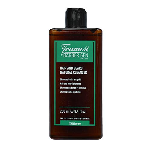 Framesi Barber Gen Hair and Beard Natural Cleanser Shampoo  8-4 fl oz  Mens Natural Shampoo