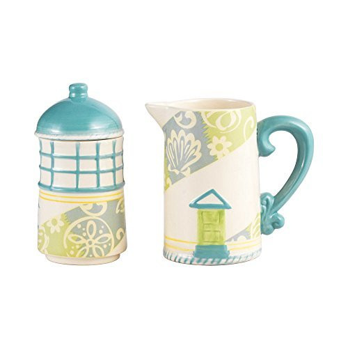 Pfaltzgraff Seaside Stacking Lighthouse Sugar and Creamer Set