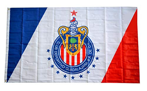 Aihccy Chivas Guadalajara Mexico Futbol Soccer Bandera La Flag Banner 3x5ft Man Cave Decor