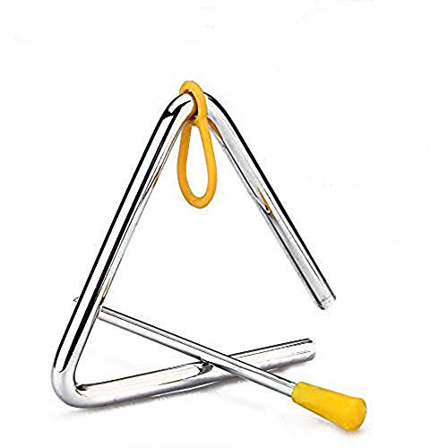 Tzong 5 Hand Percussion Instrument Triangles with Striker for Music Triangle Children Music Enlightenment