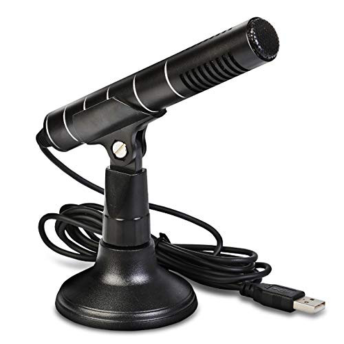 Bomaite USB Microphone Laptop Desktop PC Computer Condenser Microphone for Games  Streaming Broadcast  Skype  YouTube Videos  Chatting