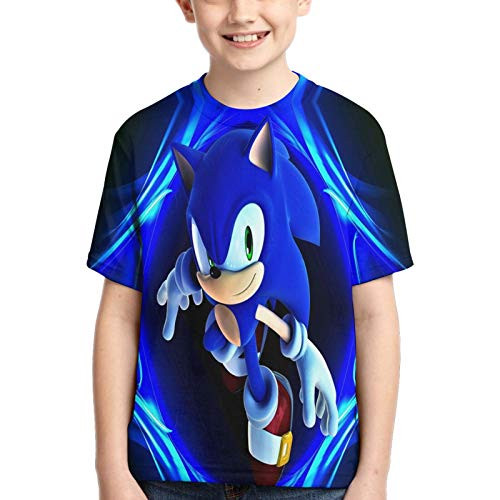 Xuedong Soni-c The Hedgeho-g T Shirt Kids Youth Fashion 3D Print Short Sleeve for Boys and Girls Xuedong Soni-c The Hedgeho-g T Shirt Kids Youth Fashion 3D Print Short Sleeve for Boys and Girls