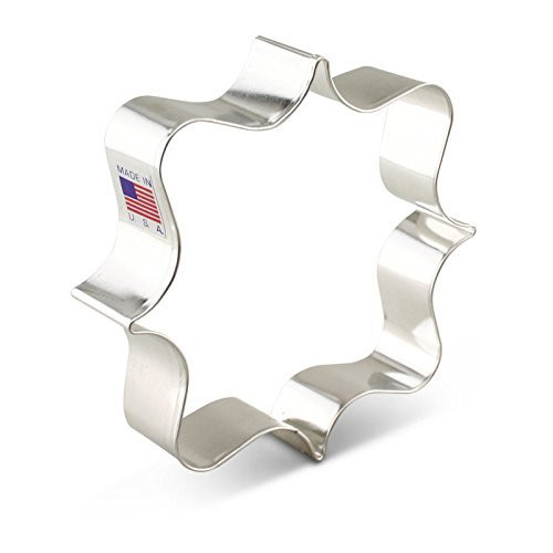 Ann Clark Square Plaque Cookie Cutter - 4 Inches - Tin Plated Steel