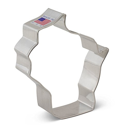 Ann Clark Wisconsin Cookie Cutter - 3.75 Inches - Tin Plated Steel