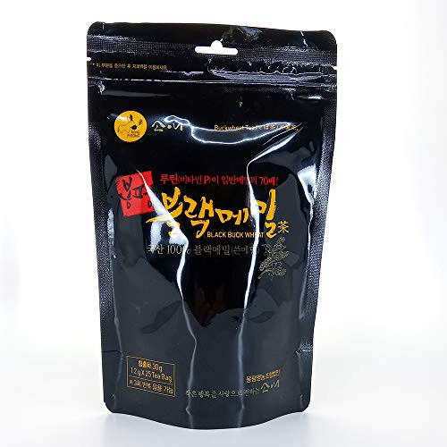 Bongpyeong Farming Association SOAE Black buckwheat -Bitter Buckwheat- Tea bag  ??? 30g  25T in a Zipper bag  Memil-cha  Roasting tea  K-food
