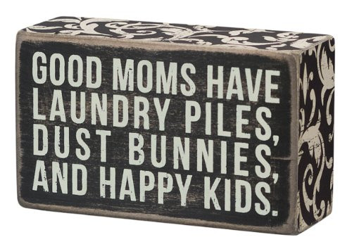 Primitives by Kathy 21325 Family- Mom Box Sign, 5" x 3", Neutral