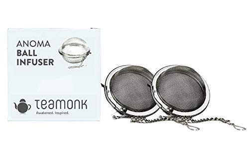 Teamonk Anoma Tea Infuser -Tea Infuser Tea Strainer Tea Filter Tea Maker Tea Ball Stainless Steel- - Pack of 2 Teamonk Anoma Tea Infuser -Tea Infuser Tea Strainer Tea Filter Tea Maker Tea Ball Stainless Steel- - Pack of 2