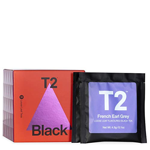 T2 Tea Sips - Black Tea Sampler Gift Pack  10 Loose Leaf Sachets  1-6 Ounce -Pack of 1-