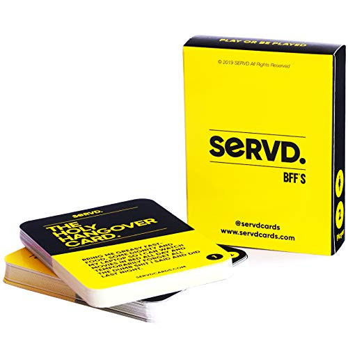 SERVD - BFFs - The Hilarious New Real-Life Card Game for Adults- Pull Rank Over Your Best Friend If You Play Your Cards Right