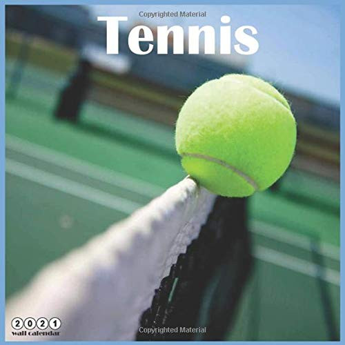 Tennis 2021 Calendar Official Tennis Sport Wall Calendar 2021  18 Months