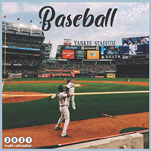 Baseball 2021 Wall Calendar Official Baseball Sport Calendar 2021  18 Months