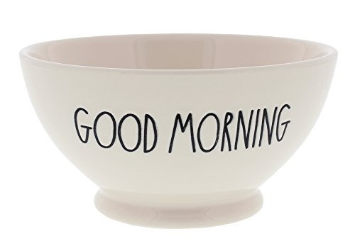 Rae Dunn Magenta Artisan Collection Soup Cereal Bowl GOOD MORNING