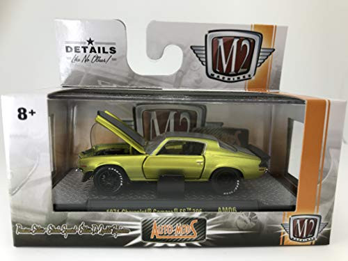 M2 Machines by M2 Collectible Auto-Mods 1971 Chevy Camaro SS 396 164 Scale AM06 17-49 Matte Neon Green-Black Details Like NO Other 1 of 6000