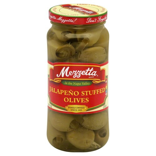 Mezzetta Jalapeno Stuffed Olives 10-0 OZ-Pack of 3-