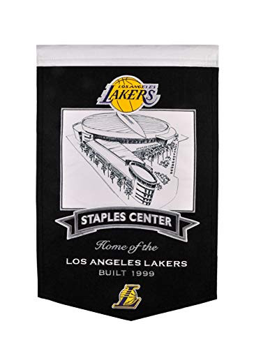 Winning Streak Sports NBA Los Angeles Lakers Staples Center Stadium Banner - Wall Decor for Sports Fans