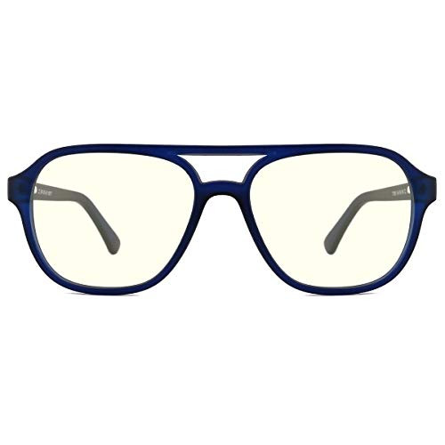 TIJN Blue Light Blocking Glasses UV Filter Lens TR90 Frame Anti Eyestrain Computer Game Glasses