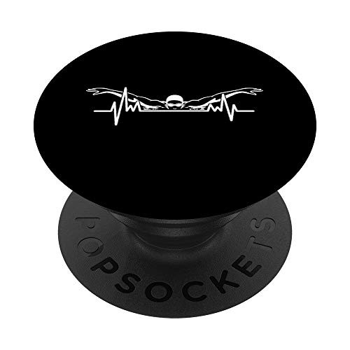 Swimming Heartbeat Swim Team Shirt Swimmer Women Girls PopSockets Grip and Stand for Phones and Tablets Swimming Heartbeat Swim Team Shirt Swimmer Women Girls PopSockets Grip and Stand for Phones and Tablets