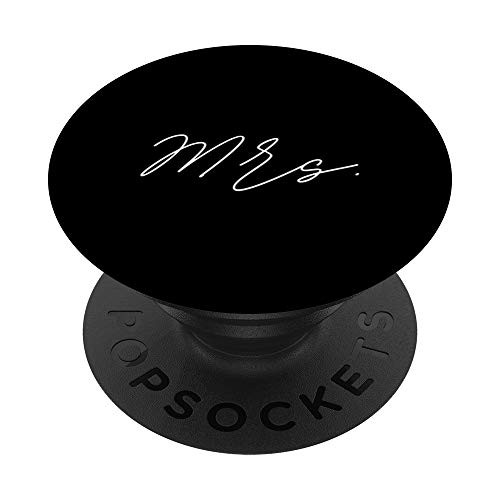 Mrs Bride Engagement Wedding Newlywed Gift PopSockets Grip and Stand for Phones and Tablets