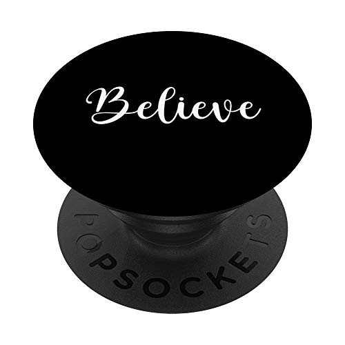 Christmas Believe in Santa Claus Xmas Classic Believe PopSockets Grip and Stand for Phones and Tablets