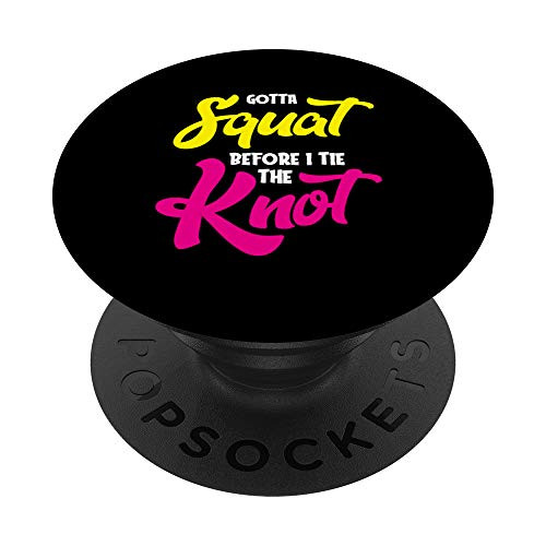 Fiance Squat Fitness Workout Wedding Humor Funny Couple Gift PopSockets Grip and Stand for Phones and Tablets
