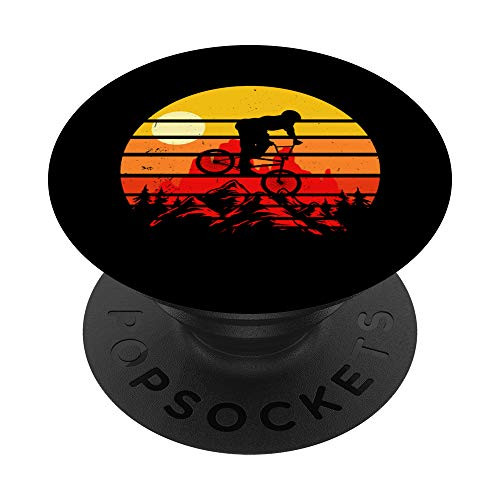 Vintage BMX Bike Mountainbike Mountain MTB Cyclists Biker PopSockets Grip and Stand for Phones and Tablets