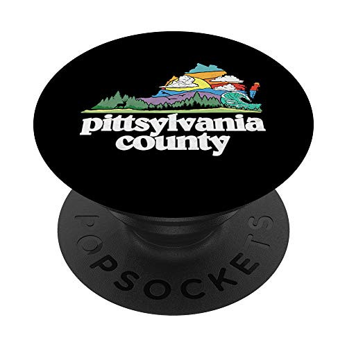 Pittsylvania County Virginia Outdoors and Nature Lover Retro PopSockets Grip and Stand for Phones and Tablets