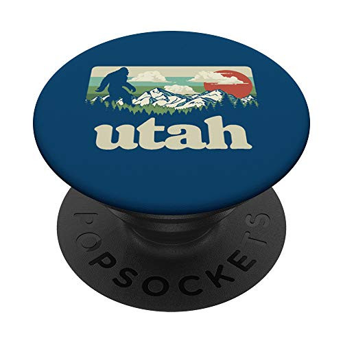 Utah Bigfoot Nature and Outdoor Vintage Mountains Retro PopSockets Grip and Stand for Phones and Tablets Utah Bigfoot Nature and Outdoor Vintage Mountains Retro PopSockets Grip and Stand for Phones and Tablets