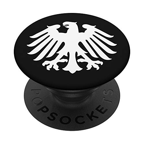 Black And White Deutschland Germany Pop Mount Socket Seal PopSockets PopGrip Swappable Grip for Phones and Tablets