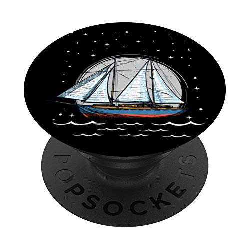 Sailboat Nautical Sailor Gift Idea Sailing PopSockets Grip and Stand for Phones and Tablets