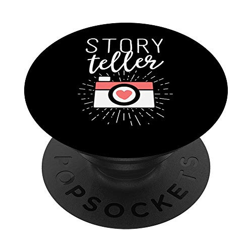 Storyteller Shirt Photographer Shirts For Women Photography PopSockets Grip and Stand for Phones and Tablets