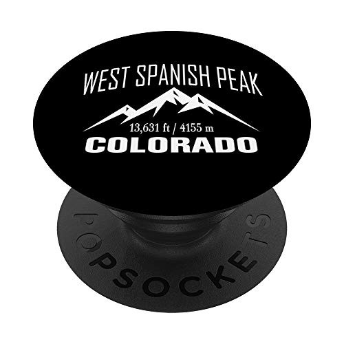 WEST SPANISH PEAK COLORADO Climbing Summit Club Outdoor Gift PopSockets Grip and Stand for Phones and Tablets