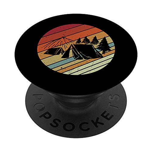 Retro Vinatge Style Outdoor Lover Camping PopSockets Grip and Stand for Phones and Tablets