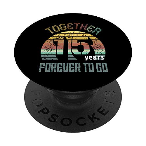 15th Years Wedding Anniversary Gifts For Couples Fifteen PopSockets Grip and Stand for Phones and Tablets 15th Years Wedding Anniversary Gifts For Couples Fifteen PopSockets Grip and Stand for Phones and Tablets