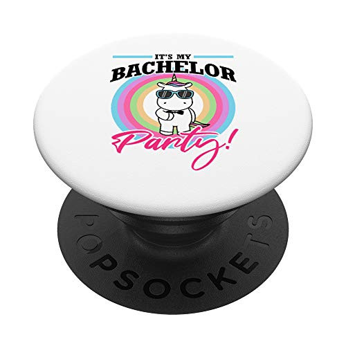 Funny Unicorn Bachelor Party Stag Groom Gag Gift Wedding PopSockets Grip and Stand for Phones and Tablets