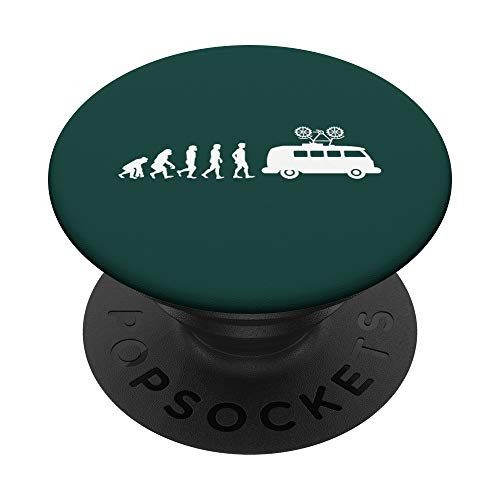 Camper Van Camping and Biking Trail Bike MTB PopSockets PopGrip Swappable Grip for Phones and Tablets