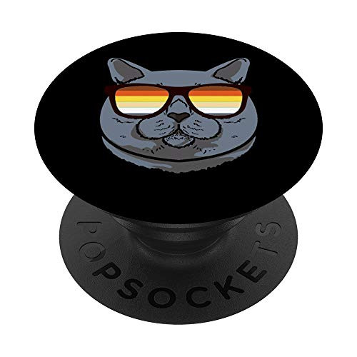 British Shorthair Cat Mom Sunglasses  Gay Pride Month PopSockets Grip and Stand for Phones and Tablets