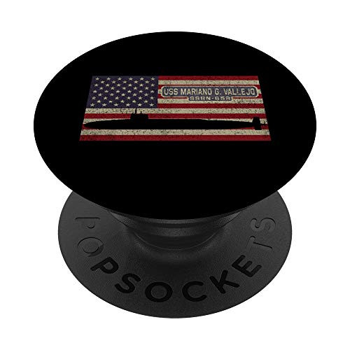 USS Mariano G Vallejo SSBN-658 Submarine American Flag Gift PopSockets Grip and Stand for Phones and Tablets USS Mariano G Vallejo SSBN-658 Submarine American Flag Gift PopSockets Grip and Stand for Phones and Tablets
