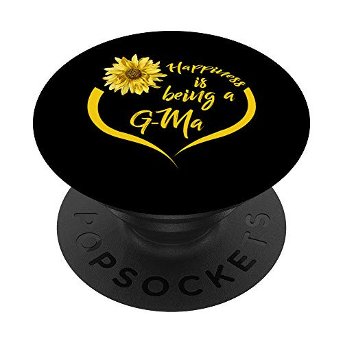 G-Ma Gift Happiness Is Being A G-Ma PopSockets Grip and Stand for Phones and Tablets