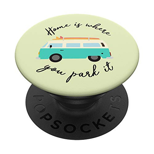 Van Life Hippie Van Surf life phone accessory for women PopSockets PopGrip Swappable Grip for Phones and Tablets