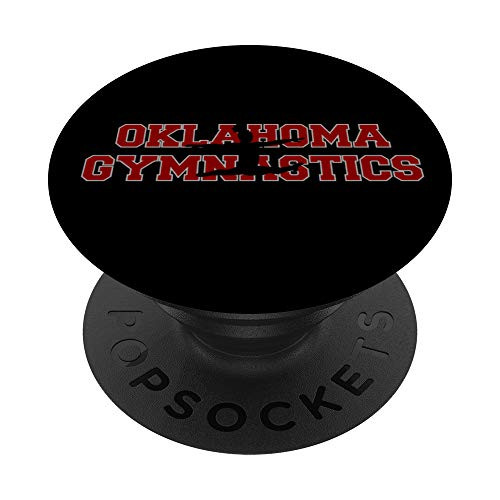 Oklahoma Floor Gymnastics Competition Gymnast Tumbling Girl PopSockets Grip and Stand for Phones and Tablets