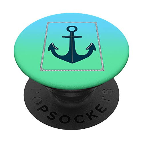 Boat Anchor Art For Nautical Men Boys Womans PopSockets Grip and Stand for Phones and Tablets
