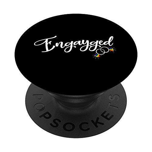 LGBT EnGAYged - LGBT Engayged Wedding Gift Idea PopSockets Grip and Stand for Phones and Tablets LGBT EnGAYged - LGBT Engayged Wedding Gift Idea PopSockets Grip and Stand for Phones and Tablets