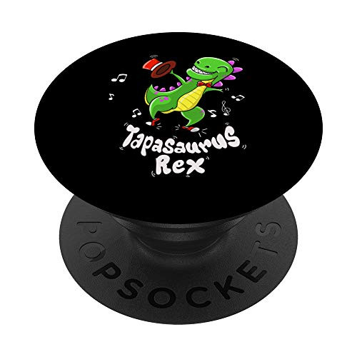 Cute Tapasaurus Rex - Funny Tap Dance Dinosaur Lover Gift PopSockets Grip and Stand for Phones and Tablets